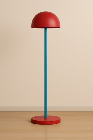 Slimdome Redblue Metal Lambader Oturma Odası & Yatak Odası & Salon Lambader Kırmızı