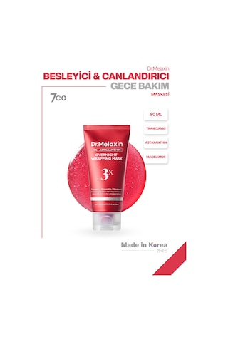 Leke Karşıtı Aydınlatıcı Onarıcı Astaxanthin İçeren Soyulabilen Gece Maskesi 80ml