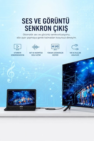 Displayport Dp Erkek - Hdmı Dişi Dönüştürücü Adaptör, 4k 60hz Ultra Hd Görüntü Ve Ses Aktarım Çevirici, Bilgisayar Monitör Tv Projektör Uyumlu, Altın Kaplama S271