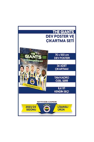 Mythos Cards The Gıants Dev Poster Ve Çıkartma Seti