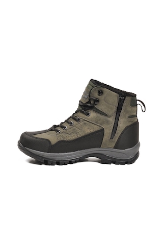 Haki İçi Kürklü Soğuğa Dirençli Kaymaz Taban Unisex Outdoor Bot 980 G Haki