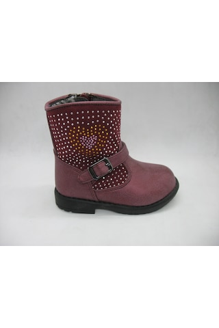 Pink Step 5219 Rozy Taşlı Kız Çocuk Bot Bordo