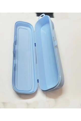 Turkuaz Multi Renkli Kapaklı Kalemlik Kutusu -çanta İçi Saklama - Diş Fırçası - Makyaj Fırçası Kutu