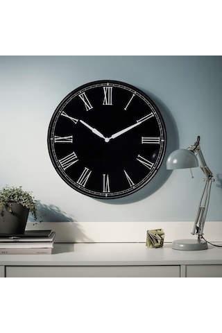 Ikea Drabblıng Duvar Saati 52 Cm Siyah