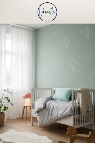 Organik Müslin Bebek Nevresim Seti Yumuşak, Nefes Alan, Hipoalerjenik Kumaş Mint Yeşili