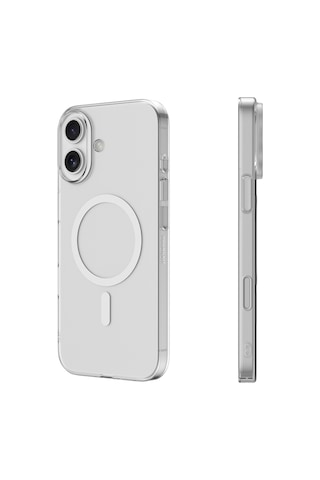 Apple Uyumlu iPhone 16 Kılıf M-safe Şarj Özellikli Youngkit High Definition Serisi Kapak Şeffaf Şeffaf