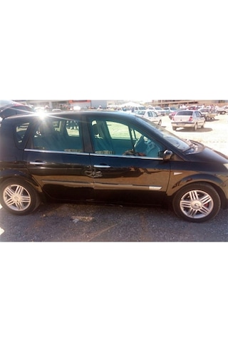 Markadan Renault Scenic 2 Krom Cam Çıtası 2003-2009 4 Parça Pasla