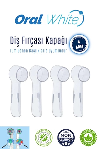 Oral White Diş Fırçası Kapağı 4 Adet