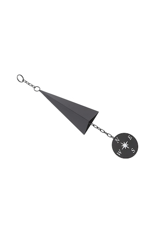 Mufunye Demir Üçgen Zil, Konpasslı Rüzgar Yakalayıcı, Ev Bahçe Veranda Dekorasyonu, Rahatlatıcı Melodi, İç Ve Dış Kullanım