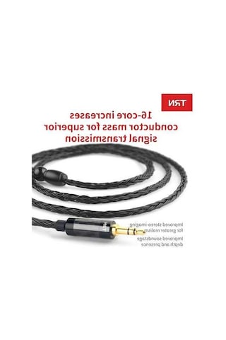 Willowhaven Kulaklık Upgrade Kablosu - 16 Çekirdek Gümüş Kaplı Bakır Mmcx Bağlantılı - Trn T2 Siyah Trn T2