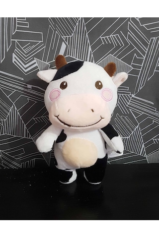 Peluş 20 Cm Minik Oyuncak İnek Sevimli Hediye