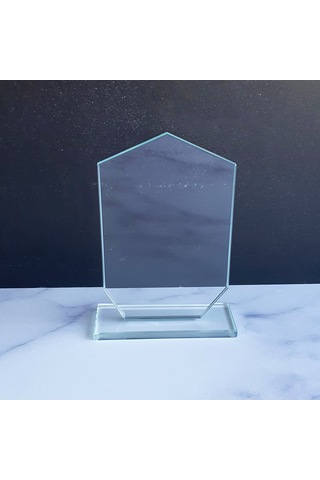 Decorita Plaket|Kristal Cam Plaket|Şekil-5|Baskısız|10'lu Takım