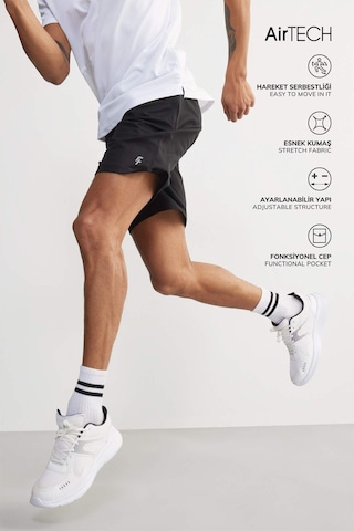 DeFactoFit Hızlı Kuruyan Slim Fit Dar Kesim Sporcu Standart Paça Şort V3030AZ25SPBK81