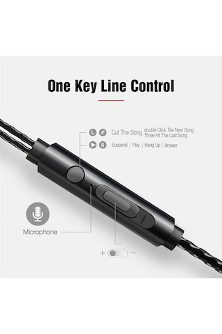 Kablolu Kulaklık Kulakiçi Kulaklık 3.5 MM Kulak İçi Kulaklık Mikrofonlu Kulaklık Stereo Kulaklık