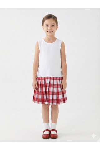 Xo Kids Kız Çocuk Elbise 8-12 Yaş 4062 Gri