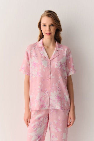 Suwen Ashley Gömlek Yaka Pijama Takımı Sh26520660b334 Pembe