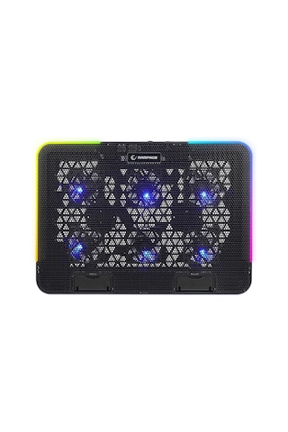 Rampage Sixpower R9 6 Fan RGB Telefon Tutuculu USB Çoklayıcı Notebook Soğutucu Stand