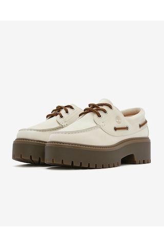 Timberland Stone Street Boat Shoe Kadın Natural Nubuck Tekne Ayakkabısı Tb0a2gvfex41 Natural Nubuck Beyaz