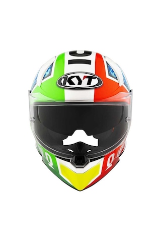Kyt R2r Max Foggıa Mısano 2021 Edıtıon Kapalı Kask Beyaz - Kırmızı -Mavi