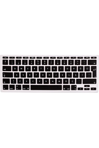 Apple Uyumlu Macbook Air 11inç Klavye Koruyucu Eski Usb Li Model Türkçe Q A1370 A1465 Modelleri İle Siyah