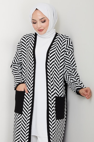 Çizgi Detaylı Triko Hırka 1604 - Lacivert Lacivert