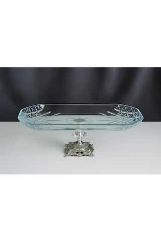 Elta Collection Timeless Baton Metal Ayaklı Gümüş Sunumluk - Timeless Serisi gümüş