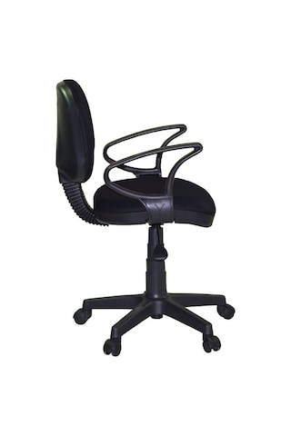 Türksit Kozmo Lux Kollu Çalışma Koltuğu Kumaş Siyah