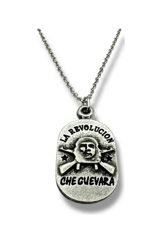 Devrim Che Guevara Figürlü Unisex Kolye Özgürlük, Cesaret Ve Direniş Ruhu Tasarımı Çok renkli