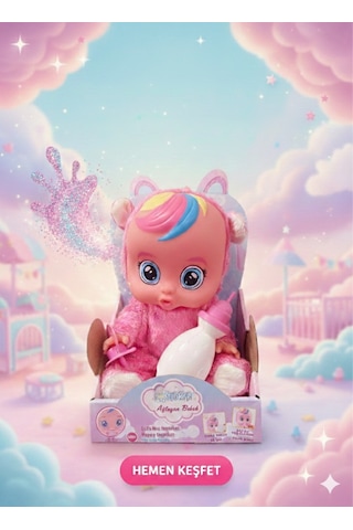 Pembe Kostümlü Ağlayan Ve Konuşan Et Bebek Emzikli Ve Biberonlu İnteraktif Oyuncak Bebek