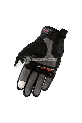Scoyco Mc20 Carbon Fiber Eldiven (Kırmızı-Siyah) (434128015)