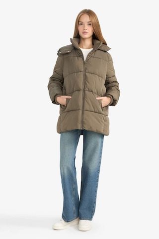Defacto Su Geçirmez Regular Fit Kapüşonlu Parka F3557ax25wnkh402 Haki-kh402