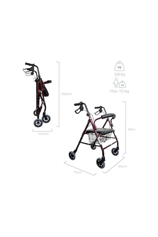 Mobiclinic, Yaşlılar Için Rollator, Escorial, Bir Avrupa Markası