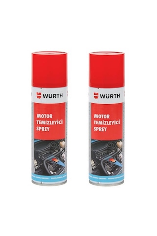 Würth Motor Temizleyici Temizleme Spreyi 500 Ml 2 Adet Würth Motor Temizleyici Temizleme Spreyi 500 Ml 2 Adet