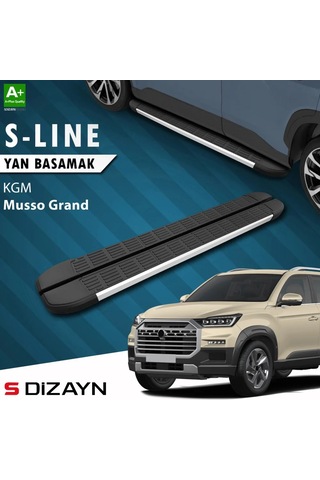 S-dizayn Kgm Musso Grand S-line Aluminyum Yan Basamak 213 Cm 2026 Üzeri A+ Kalite