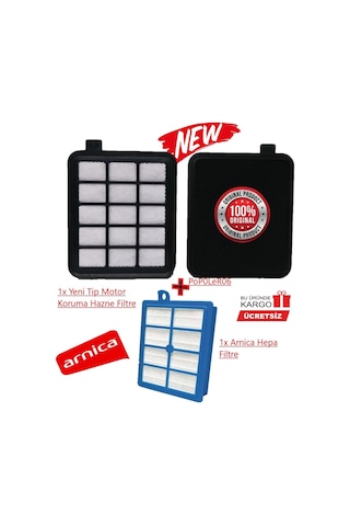 Arnica Pika Et14410 Süpürge Giriş Filtre Hepa Takımı (406915680)