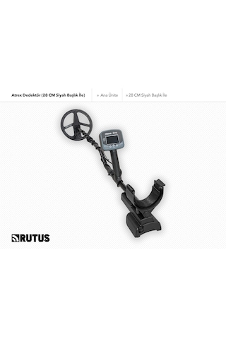 Rutus Atrex Dedektör 28 Cm Siyah Başlıklı Paket İle Metal Dedektörü Rutus Atrex Dedektör 28 Cm Siyah Başlıklı Paket İle Metal Dedektörü