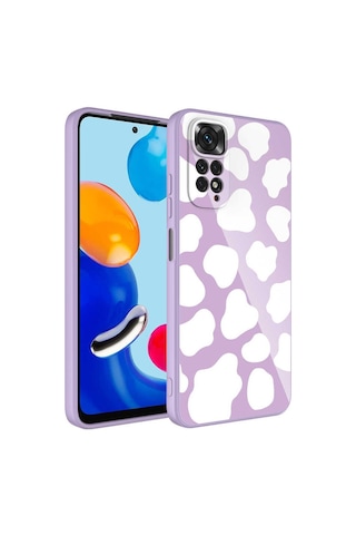 Xiaomi Redmi Note 11s Global Kılıf Kamera Korumalı Desenli Sert Silikon Zore Epoksi Kapak NO6