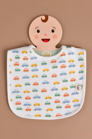 E&f Store Erkek Bebek 3'lü Sıvı Geçirmez Mama Önlüğü Seti - Model 1 Çok Renkli