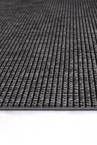 Foneks Halı Sisal Hav Toz Vermez Kaymaz Tabanlı İnce Halı Sl02 Antrasit 120x180 Cm Antrasit - Siyah
