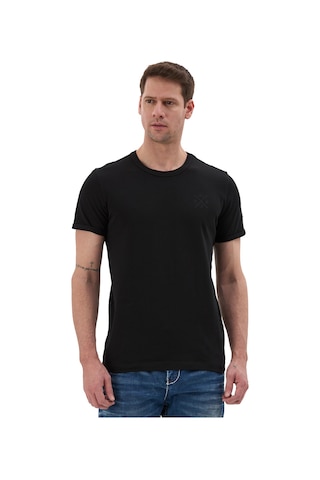 Cipo & Baxx Erkek Siyah Basic Bisiklet Yaka Slim Fit Tişört Ct854