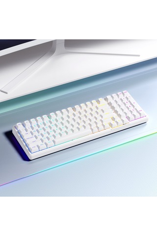 Furycube K99 Pro Mekanik Klavye - Rgb, Hotswap, Kablosuz, Mac/windows Uyumlu, Beyaz