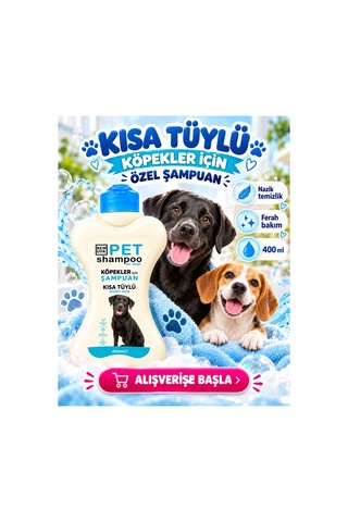 Köpek Şampuanı Normal 400 Ml Hassas Ciltlere Uygun Günlük Köpek Bakım Şampuanı
