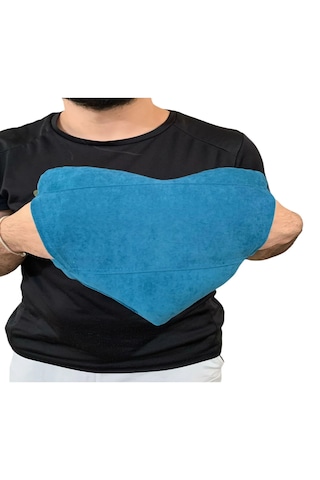 Ozclife Premium Cepli Kalp Yastığı - Mavi