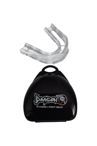 Prakan Boks Eldiveni Siyah Bandaj Ve Şeffaf Dişlik Boks Seti Siyah