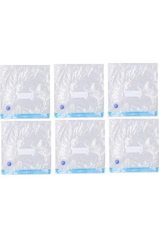 Ximistore9 6 Adet Ev Ve Gıda Depolama Torbası - Havuzlanabilir, Boşluk Tasarrufu Sağlar, Şeffaf Ve Yeniden Kullanılabilir 22x21 Cm