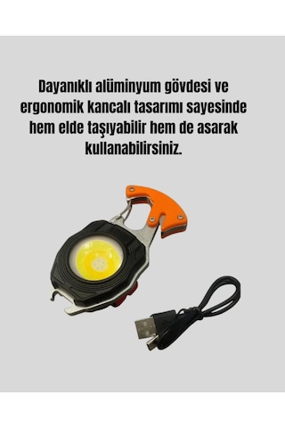 Taşınabilir Çok Amaçlı Led Işıklı Anahtarlık - Çok Renkli