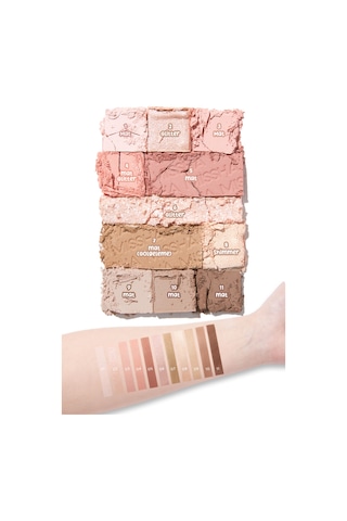 Missha Mood Moment Mat Ve Işıltılı Tonlar Barındıran Far Paleti 1 Rosy Rooftop