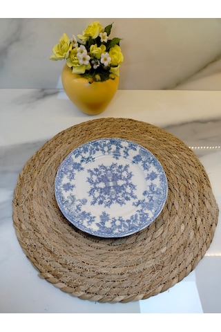 Md Blue Dream Pasta Tabağı Beyaz - Mavi