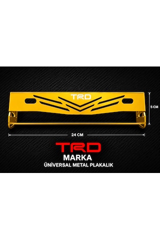 Trd Marka Universal Metal Plakalık Sarı 0
