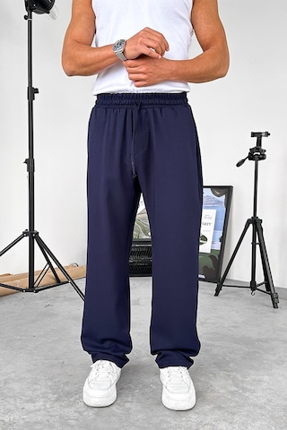 Lacivert Dokulu Soft Jogger Pantolon Lacivert